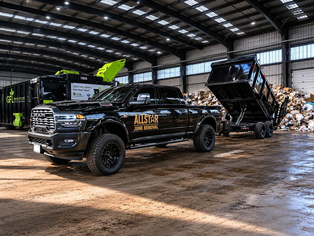 All-Star Junk Removal truck and trailer